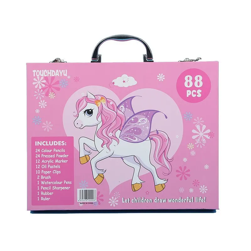 Extralink Art Set for Painting, Pink Unicorn with 88 Pieces - Image 2