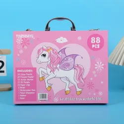 Extralink Art Set for Painting, Pink Unicorn with 88 Pieces - Image 4