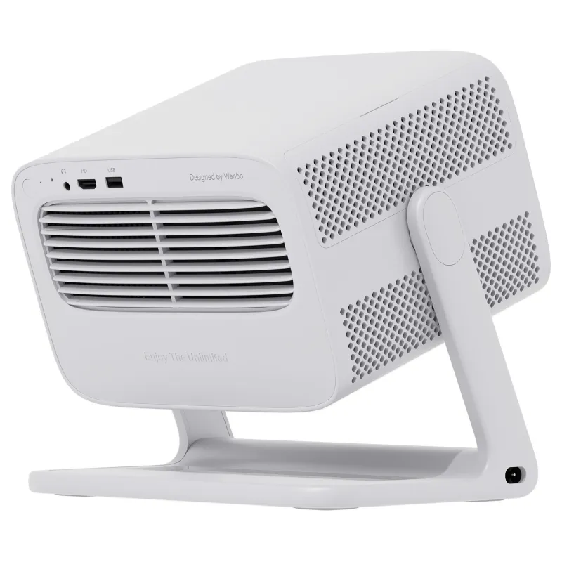 Projetor Wanbo Vali 1 Branco, Full HD, 900 ANSI, Android TV 11, Gimbal - Imagem 4