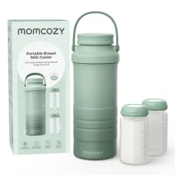 Momcozy CM01 | Tragbarer 650ml-K&uuml;hler f&uuml;r Muttermilch | Gr&uuml;n