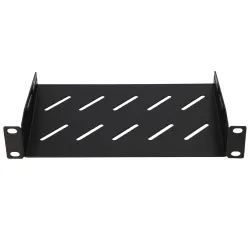 Extralink Shelf 1U, Prateleira para armários rack 10", preta - Imagem 2
