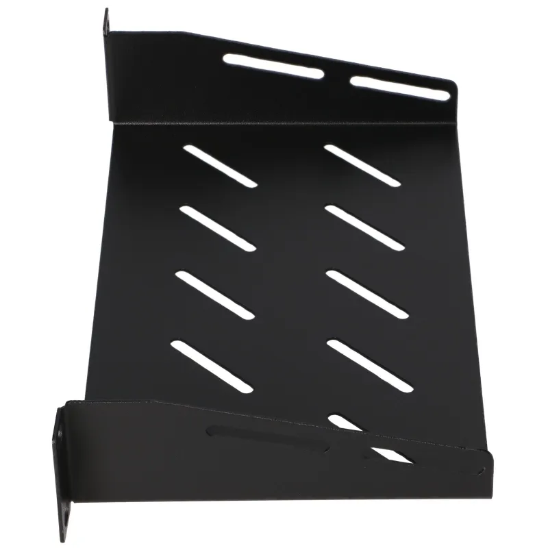 Extralink Shelf 1U | Półka do szaf rack 10" | czarna - Zdjęcie 3