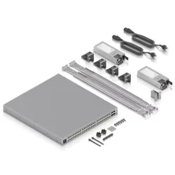 Ubiquiti ECS-48-PoE (2150W) | Switch | Etherlighting™, 16x 2.5 GbE RJ45, 32x 10 GbE RJ45, 4x SFP28, 2x QSFP28, L3, PoE+++ - Zdjęcie 6