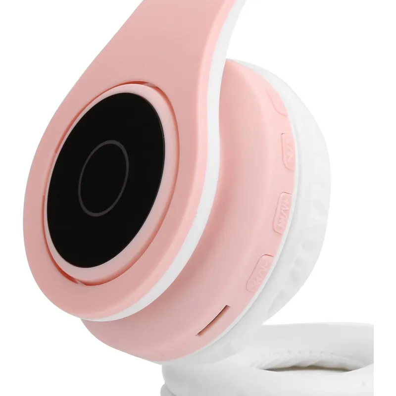 Extralink Kids Headphones Pro Růžové | Drátová sluchátka | Kočičí uši - Obrázek 4