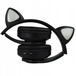 Extralink Kids Headphones Pro Nero | Cuffie cablate | Orecchie da gatto - Immagine 3