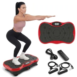 Extralink Moonwalk SpinMove Red | Vibrating Fitness Exercise Platform | 200W - Image 5