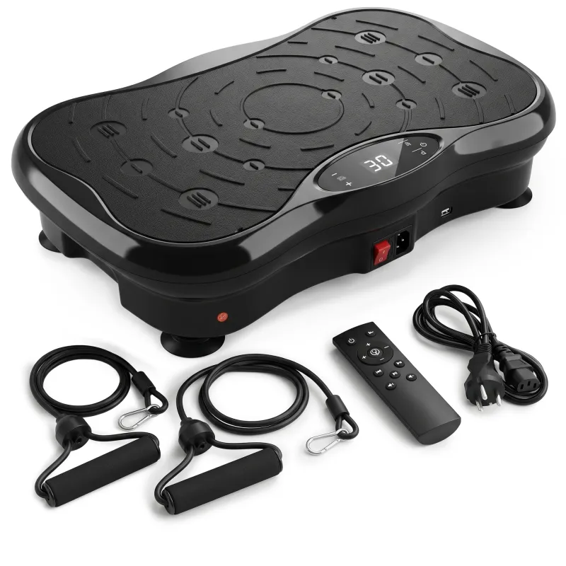 Extralink Moonwalk SpinMove Nero, Piattaforma vibrante per esercizi fitness, 200W - Immagine 2