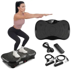 Extralink Moonwalk SpinMove Nero, Piattaforma vibrante per esercizi fitness, 200W - Immagine 4