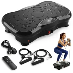Extralink Moonwalk SpinMove Nero, Piattaforma vibrante per esercizi fitness, 200W - Immagine 5