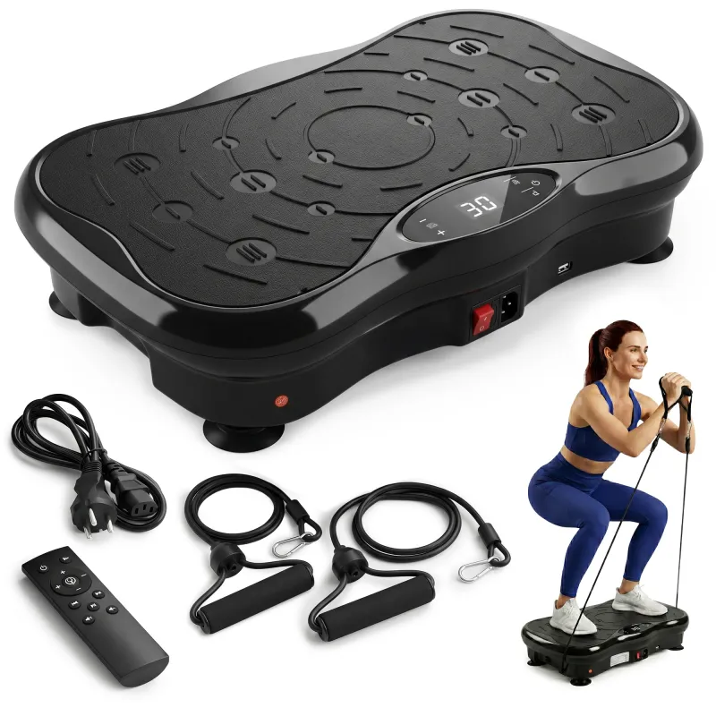 Extralink Moonwalk SpinMove Nero, Piattaforma vibrante per esercizi fitness, 200W - Immagine 5