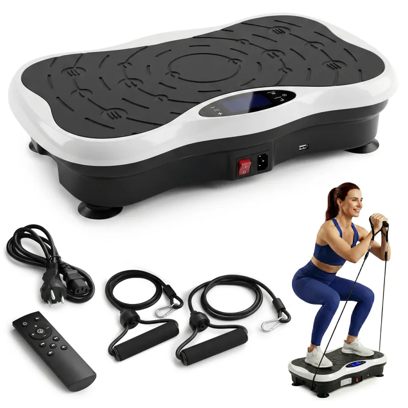 Extralink Moonwalk SpinMove White | Vibrating Fitness Exercise Platform | 200W - Image 6