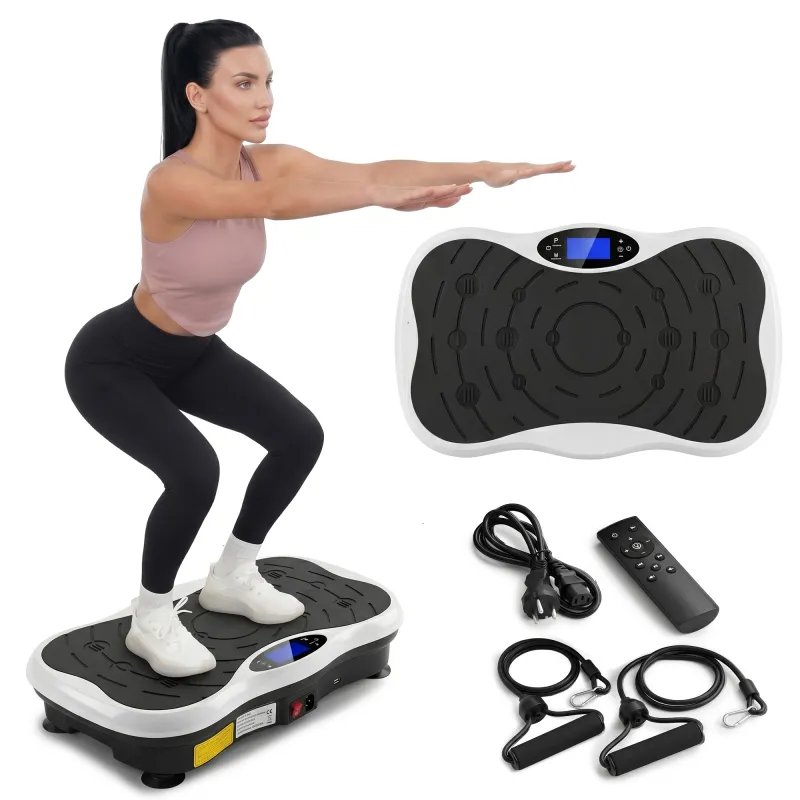 Extralink Moonwalk SpinMove White | Vibrating Fitness Exercise Platform | 200W - Image 9