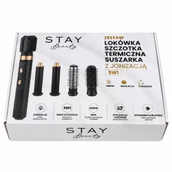 Stay Beauty M-17934 | Lokówko-suszarka szczotka termiczna 5w1 | z jonizacją, 1000W, regulacja, 5 nasadek - Zdjęcie 3
