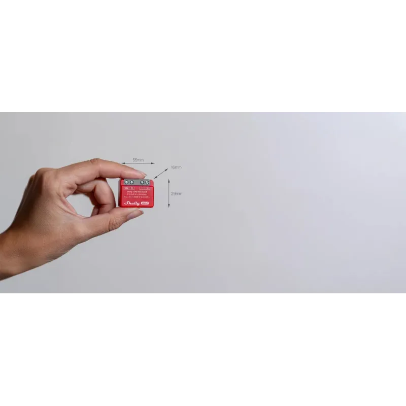 Shelly 1PM Mini Gen4, Röle modülü, Tek kanallı, Zigbee, WiFi, Bluetooth, Matter - Görsel 2