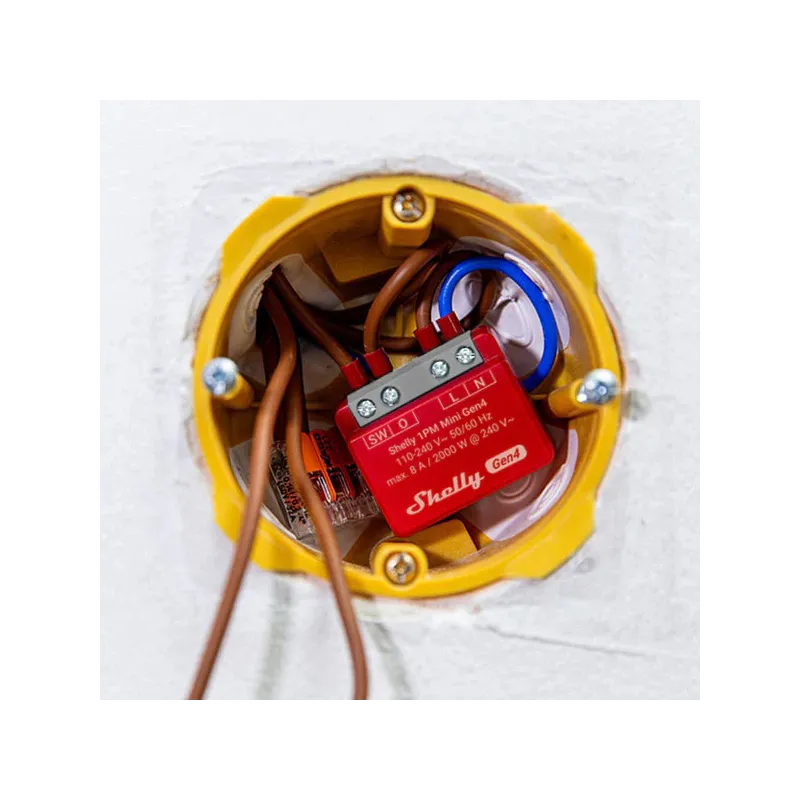Shelly 1PM Mini Gen4, Röle modülü, Tek kanallı, Zigbee, WiFi, Bluetooth, Matter - Görsel 3