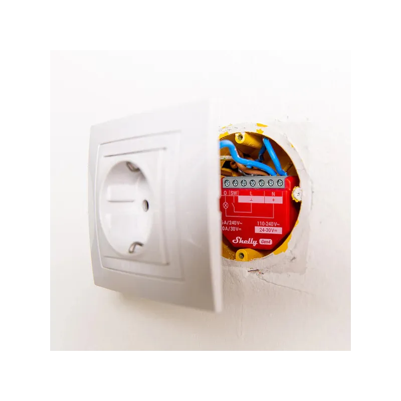 Shelly 1PM Gen4 | Zestaw 4 szt. | Moduł przekaźnikowy | Jednokanałowy, Zigbee, WiFi, Bluetooth, Matter - Zdjęcie 3