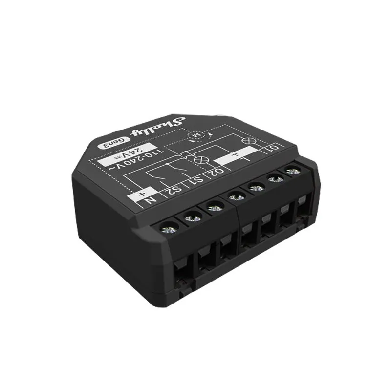 Shelly 2PM Gen3 | Zestaw 2 szt. | Moduł przekaźnikowy | WiFi, Bluetooth, z pomiarem mocy i sterowaniem roletami, dwukanałowy - Zdjęcie 2