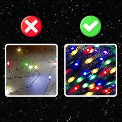 Extralink | Lampki choinkowe | świąteczne, 10m, 200 LED, multikolor, smart, WiFi, pilot - Zdjęcie 7