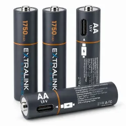 Extralink Smartlife AA Set 4-pak | Akumulatorki baterie | ładowane USB-C, 1.5V, 1750mAh - Zdjęcie 2