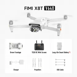 FIMI X8T V640 Standard + Kontroler TX20 | Dron | kamera termowizyjna, 1x bateria, 4K, GPS, zasięg do 20km - Zdjęcie 7