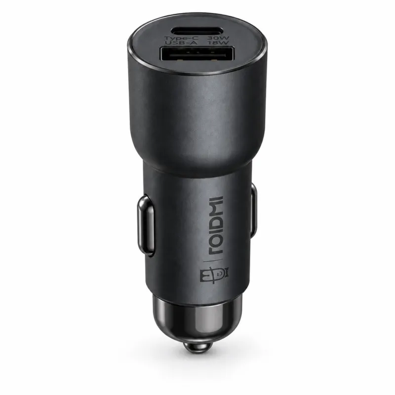 Roidmi 3S Pro, Caricatore per auto con trasmettitore FM, Bluetooth, Colore Nero - Immagine 3