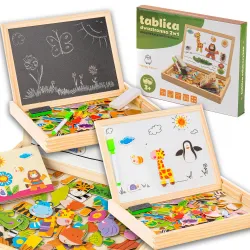 Extralink Toys, tebeşirli-manyetik tahta, eğitici, çift...