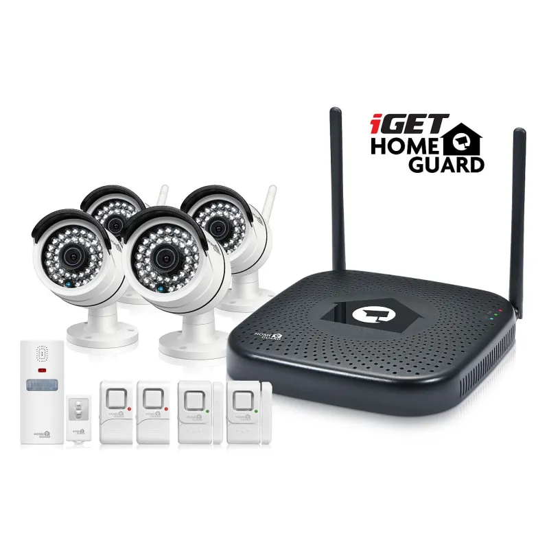 Kit de Videovigilancia CCTV IGET HomeGuard HGNVK48904 - NVR + 4 Cámaras HD 960P