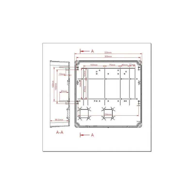 Jirous GentleBOX JR-300 | scatola di plastica | all'aperto