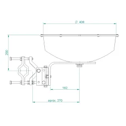 Jirous JRMA-380 10/11 | Parabolantenne | 10.1 â€" 11.7GHz, 28dBi, speziell für Mimosa B11