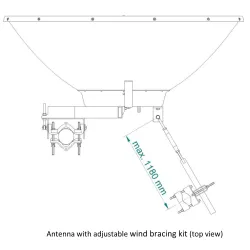 Jirous JRZ-1200 | Set de refuerzo del viento | dedicado para JRMB-1200-10/11, JRMB-1200-17, JRMB-1200-24