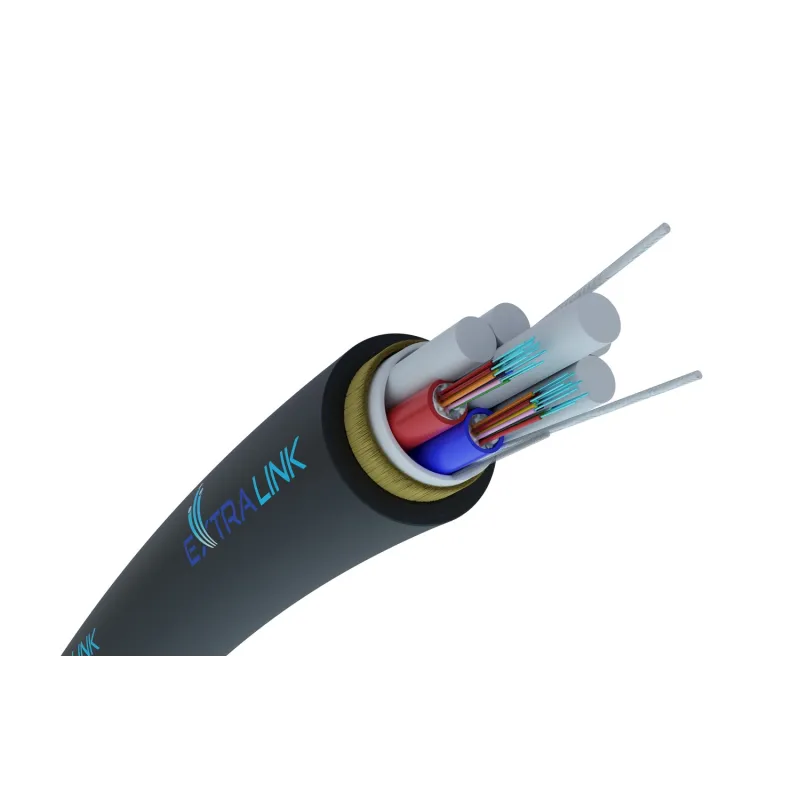 Fiberhome XOTKtsdD 24F | Fibra óptica | ADSS, 4kN FRP, 24J, G652D, 10,8mm, aéreo