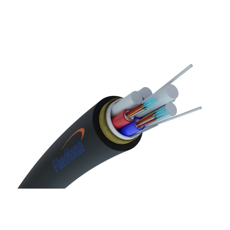 Tek modlu, 24J, G652D, 2,7kN, 10,2mm Hava Fiber Optik Kablosu ADSS XOTKtsdD 24F, Fiberhome