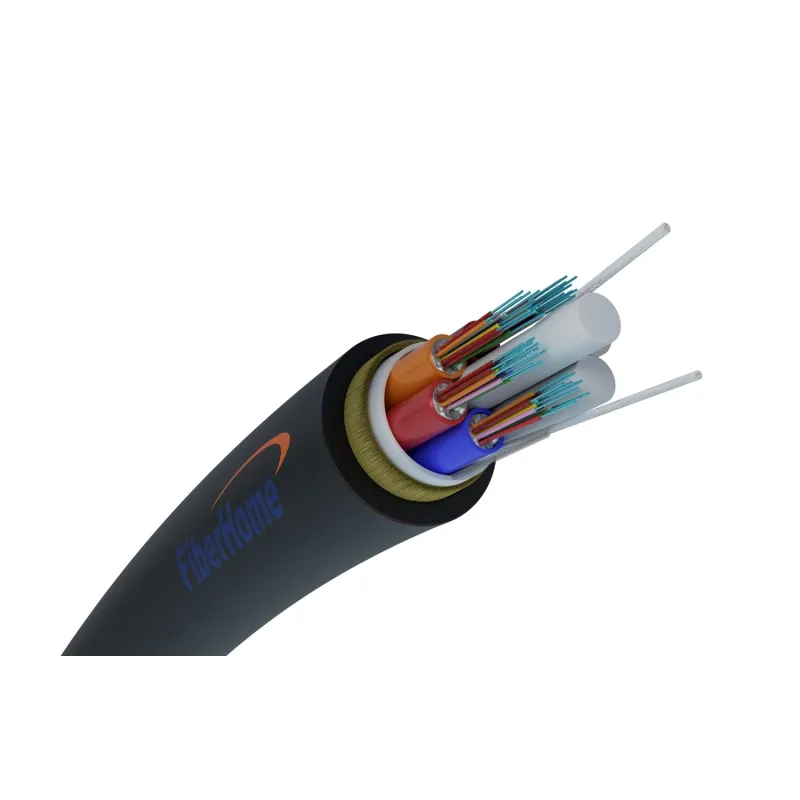 Cabo de fibra ótica aéreo ADSS XOTKtsdD 48F | modo único, 4T12F, G652D, 2,7 kN, 10,2 mm | Fiberhome