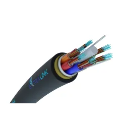 tek mod, 72J, G652D, 2.7kN, 10.2mm Hava ADSS Fiber Optik Kabloları XOTKtsdD 72F, Fiberhome