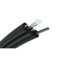 Cabo aéreo de fibra óptica plana 4F | S-NOTKSP, single mode, 4J, G.657A1, 0,6kN, 5,2mm | Fiberhome