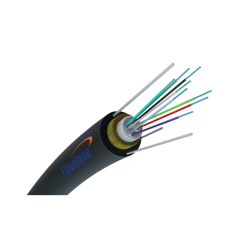 tek mod G652D, 1.5kN, 5.2mm, 4km, aramid dış fiber optik kablo Z-XOTKtcdD 8F, Fiberhome