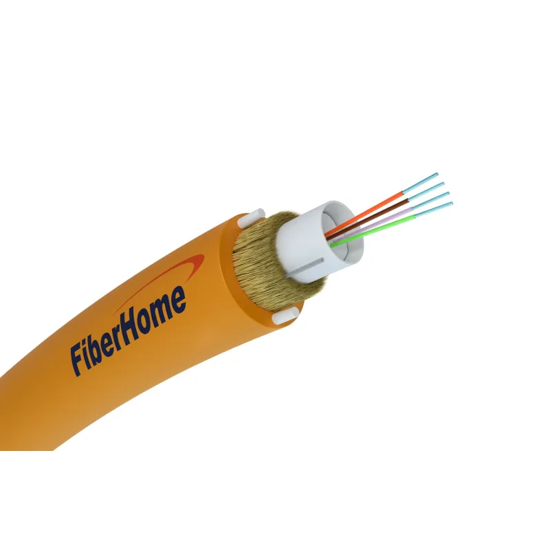 Cable de fibra óptica directamente enterrado 4F | DAC Z-XOTKTCD, monomodo, 4J, G652D, 1,2kN, 5,3mm | Fiberhome