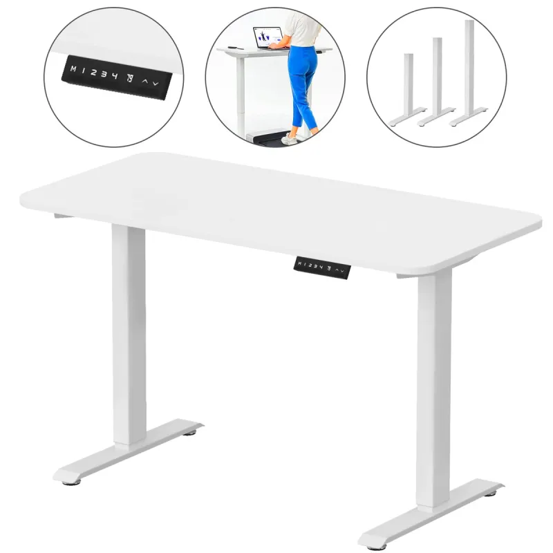 Kingsmith Walkingdesk | Secretária com regulaçao eléctrica em altura | Branco