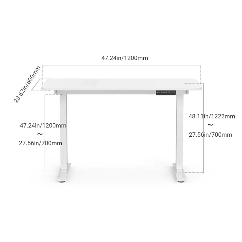 Kingsmith Walkingdesk | Scrivania con regolazione elettrica dell'altezza | Bianco