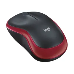 Logitech M185 Czerwona | Mysz optyczna | Bezprzewodowa, 1000dpi