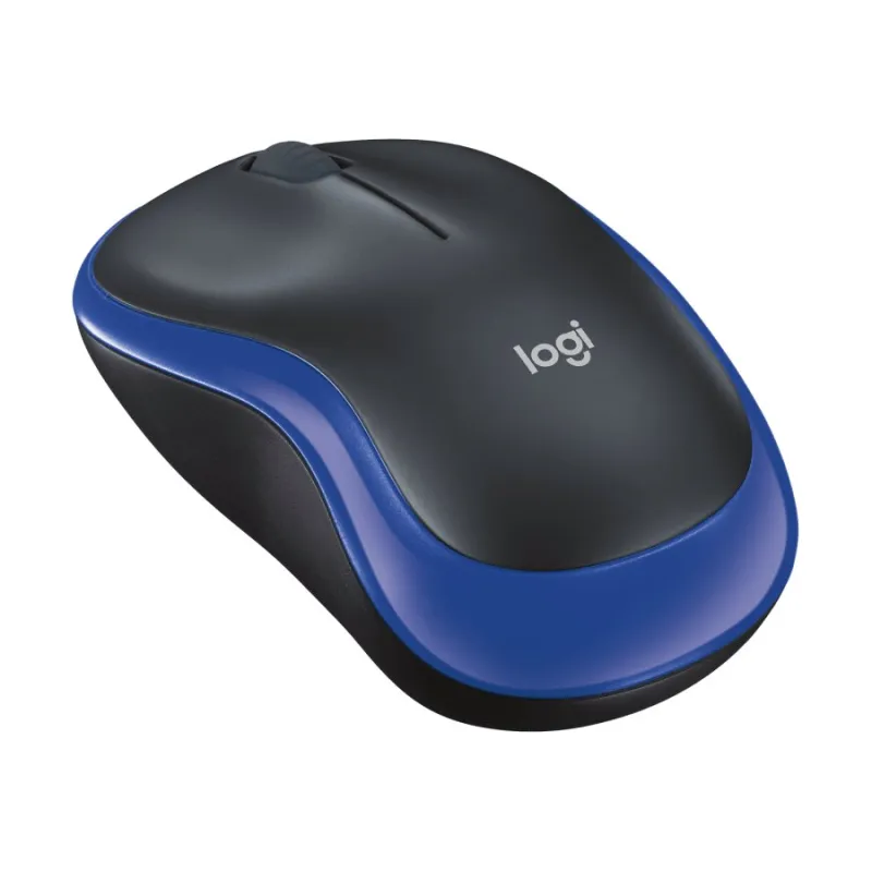 Оптическая мышь Logitech M185 синяя, беспроводная, 1000dpi