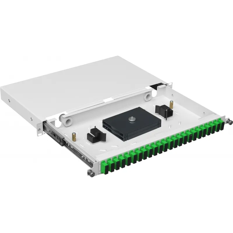 Mantar PS 19" 1U SC 24 Duplex Slide | Optický rozvaděč | pro vysúvaní, hloubka 255 mm