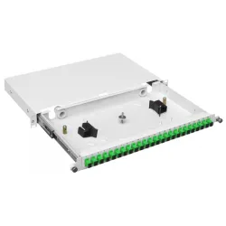 Mantar PS 19" 1U SC 24 Simplex Slide | Przełącznica światłowodowa | wysuwana, głębokość 255 mm