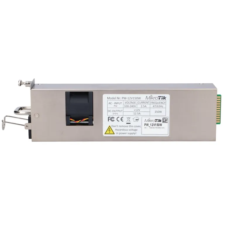 MikroTik 12POW150 | Fonte de alimentaçao | Hot Swap, 12V, 150W dedicado a CCR1072-1G-8S +