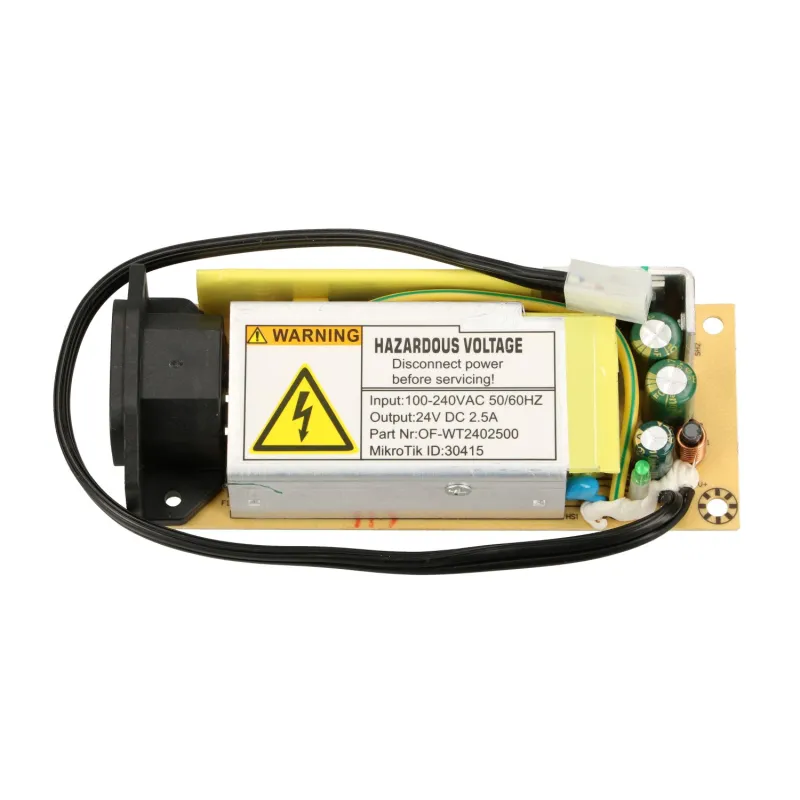 Блок питания MikroTik 24V2APOW, 24V, 2.5A для CCR1009-7G-1C-1S+, CRS317-1G-16S+RM