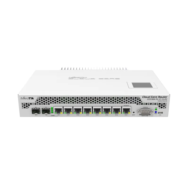 MikroTik CCR1009-7G-1C-1S+PC | Router | 8x RJ45 1000Mb/s, 2x SFP, 1x USB
