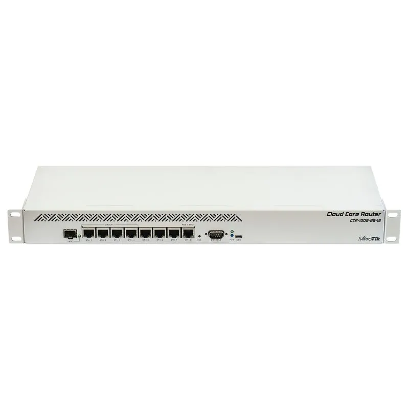 MIKROTIK CCR1009-8G-1S Bulut Anahtar Router 1.2GHz, 1GB RAM, 8xGE, 1xSFP, 1xmicroUSB, 1xRS232, L6