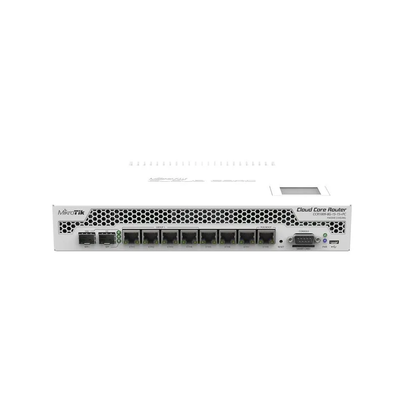 MIKROTIK CCR1009-8G-1S-1S+ PC Cloud Core Router 1GHz, 2GB, 8xGE, 1xSFP, 1xSFP+, 1xmicroUSB, 1xRS232, L6