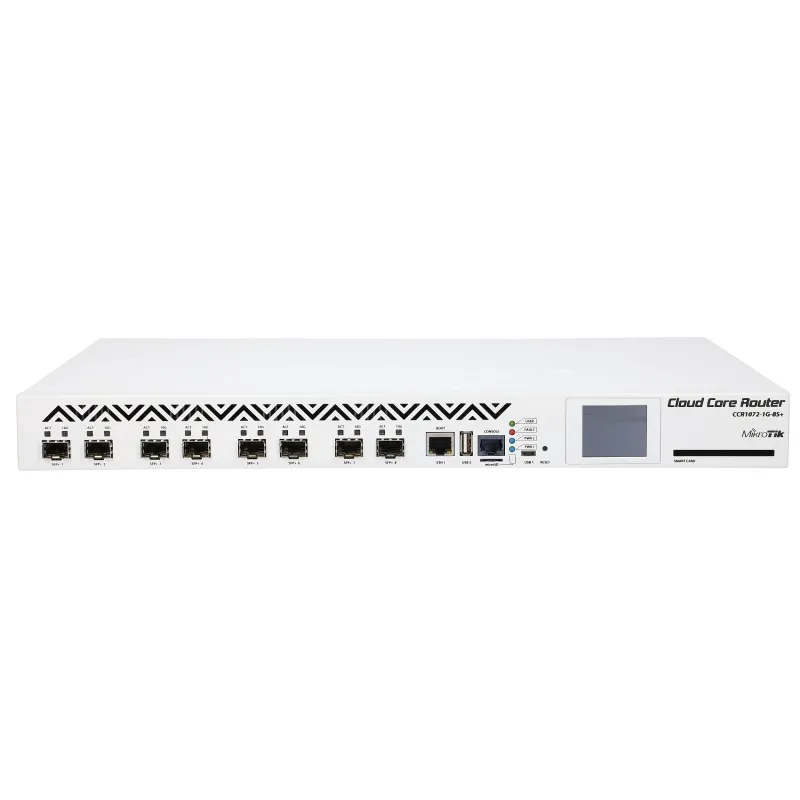 Маршрутизатор MikroTik CCR1072-1G-8S+, 8x SFP+, 1x RJ45 1000Mb/s, 2x USB, 1x microSD, 2x M.2
