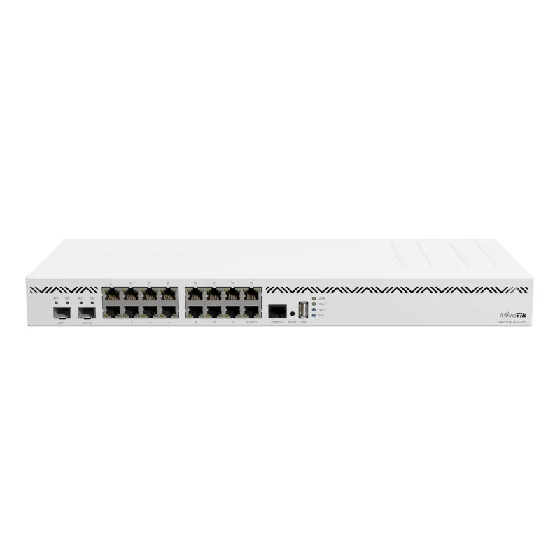 Маршрутизатор MikroTik CCR2004-16G-2S+, 16x RJ45 1000Mb/s, 2x SFP+